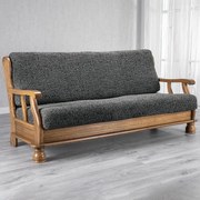 Huse bielastice VITTORIA gri 3fotoliu cu manere de lemn (l. 150 - 200 cm)