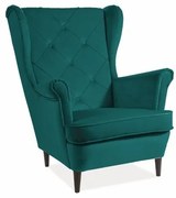 Fotoliu Lady velvet verde Blu78/wenge