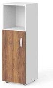 Dulap mediu Manager 39,9 x 42,2 x 119,5 cm, stânga, nuca warmia / alb