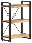 vidaXL Bibliotecă cu 3 niveluri, 60x30x80 cm, lemn masiv de mango