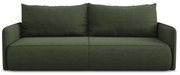 Canapea verde extensibilă/cu spațiu de depozitare 216 cm Nanea – Makamii