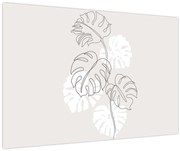 Tablou - Linia de artă monstera N⁰3 (90x60 cm)