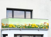 Husa pentru balcon cu fluturi, 5 m x 85 cm