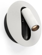 Aplica cu reader LED directionabil stil minimalist TIMIT alb