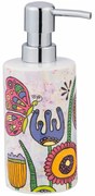 Dozator de săpun din ceramică Wenko  Flowers, 360 ml