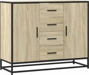 vidaXL Dulap, stejar sonoma, 92x35x76 cm, lemn prelucrat