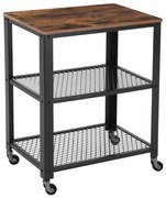 Măsuță de servire MARGE maro/negru