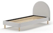 Pat copii LUNAR 90 X 200 CM BOUCLÉ GRI