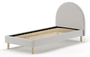 Pat copii LUNAR 90 X 200 CM BOUCLÉ GRI