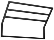 Suport de perete pentru prosoape 37x60 cm negru