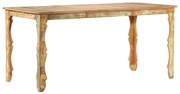 vidaXL Masă de bucătărie, 160 x 80 x 76 cm, lemn masiv reciclat