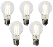 Set de 5 becuri LED E27 dimabile A60 6W 500 lm 4000K