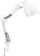 Lampă de birou cu clemă Osram DESK LINE 1xE27/11W/230V, albă
