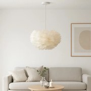 💡 Lustra LED PJ01 – Design Alb Simplu și Elegant pentru Spații Aerisite