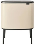Brabantia Bo Touch 1005547, 11+23 l, Fierbere lină și silențioasă, Deschidere Golam, Bej