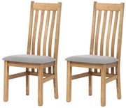 Set de scaune de sufragerie C-2100 SIL2, stejar, 2buc.