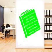 Sticker perete Citat motivational carte 4