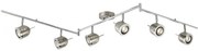 Plafoniera moderna cu 6 spoturi directionabile Palmer 4926SS SRT