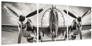 Tablou - Warbird (cu ceas) (90x30 cm)