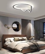 Lustra LED G3942 BK – 138W, cu telecomanda, ~12.400 lumeni, 3 temperaturi de culoare