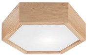 Plafonieră OAK HEX 1xE27/60W/230V d. 32 cm stejar