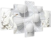 Tablou - Lebăda de aur pe apă (150x105 cm)