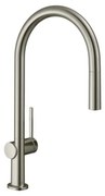 Baterie bucatarie cu dus extractibil crom periat Hansgrohe Talis M54 210 cu 1 jet