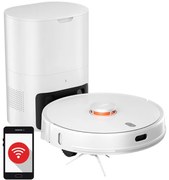 Aspirator roboti Xiaomi LYDSTO R1 Pro, 50W, Li-ion 5200 mAh, 3000 Pa, Wi-Fi, Umed / uscat, Autogolire, Autonomie pana la 200 min, Alb