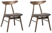 Set 2 buc. scaune pentru sufragerie Linch (gri). 1009945