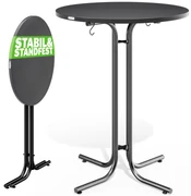 Deuba Masa de bar plianta Ø80 cm - antracit