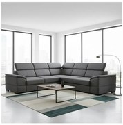 Colțar extensibil universal cu spațiu de depozitare GRANADA, gri închis