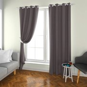 Draperie gri deschis OXFORD 140x250 cm Agățat: Rejansa