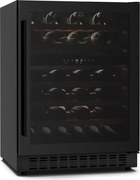 Klarstein Frigider încorporabil Velaire pentru vin, modern, elegant, protecție UV, dublă zonă, 46 sticle