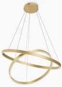 Lustra suspendata LED 2 inele alama Rim