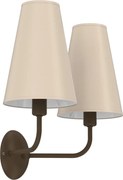 Lampă de perete GRENADA, 2x E14, 15W, 230V, bej