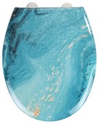 WENKO 23571100-WC Capac WC 300/350 KG, capace WC, 44,5x37 cm, multicolor/argintiu