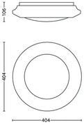 Philips 33365/31/17 - Plafonieră LED 20W, 230V, 4000K