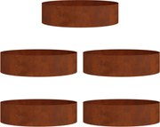 vidaXL Inele pentru vaze 5 pcs Maro 80 x 80 x 20 cm