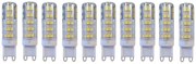 Set 10 × Becuri LED G9 – 7 W, Lumină Rece 6000 K, 220 V