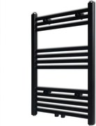 vidaXL Radiator port-prosop încălzire centrală baie drept negru 500 x 764 mm