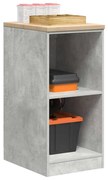 vidaXL Dulap depozitare garaj Beton Gri 40x51x85 cm lemn masiv de pin