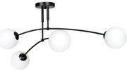 Lustră pe tijă PREGOS 4xE14/10W/230V negru