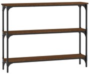 vidaXL Măsuță consolă, stejar maro, 100x22,5x75 cm, lemn prelucrat