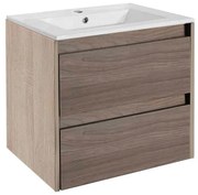 Dulap de bază Porto 60 cu chiuvetă, stejar sonoma și ulm rauna