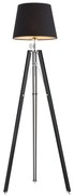 Lampadar/Lampa de podea eleganta cu trepied lemn negru ASTER