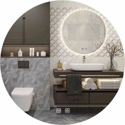 Oglinda cu iluminare Led Tutumi 90x90 cm HZJ090