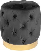 Taburete Modern Barock 35cm, negru/ auriu