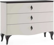 Comodă lemn masiv Madeira III 3 Sertare, 120,5 × 43 × 92,5 cm