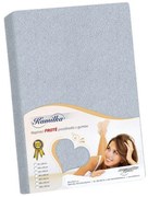 Cearşaf de pat Kamilka, gri deschis, 100 x 200 cm