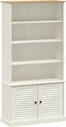 vidaXL Bibliotecă „VIGO”, alb, 85x35x170 cm, lemn masiv de pin
